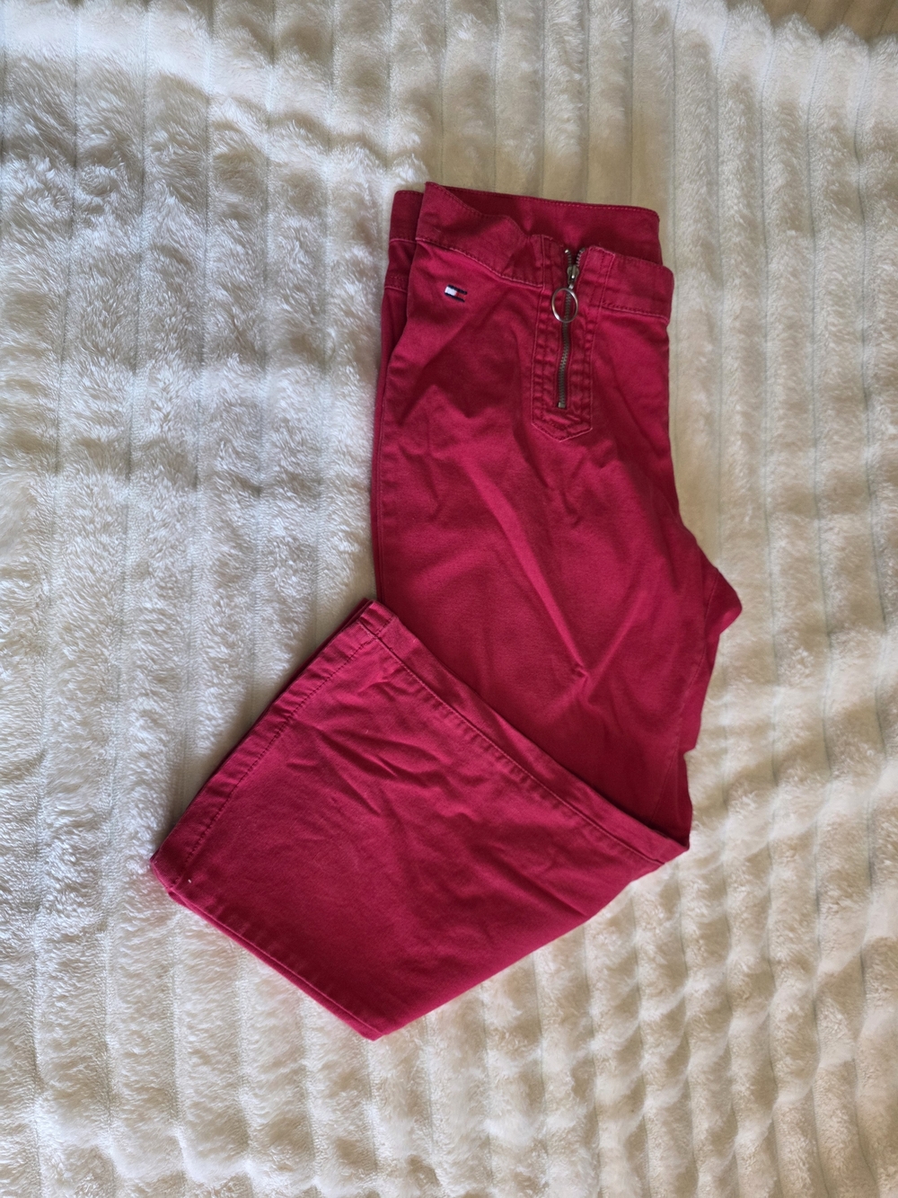 Vintage Tommy Hilfiger Red Zip Front Pants